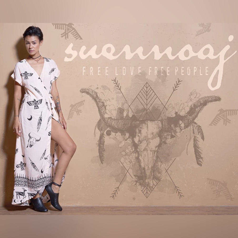 SUEN NOAJ Long Dress People Eagle Reno NWOT